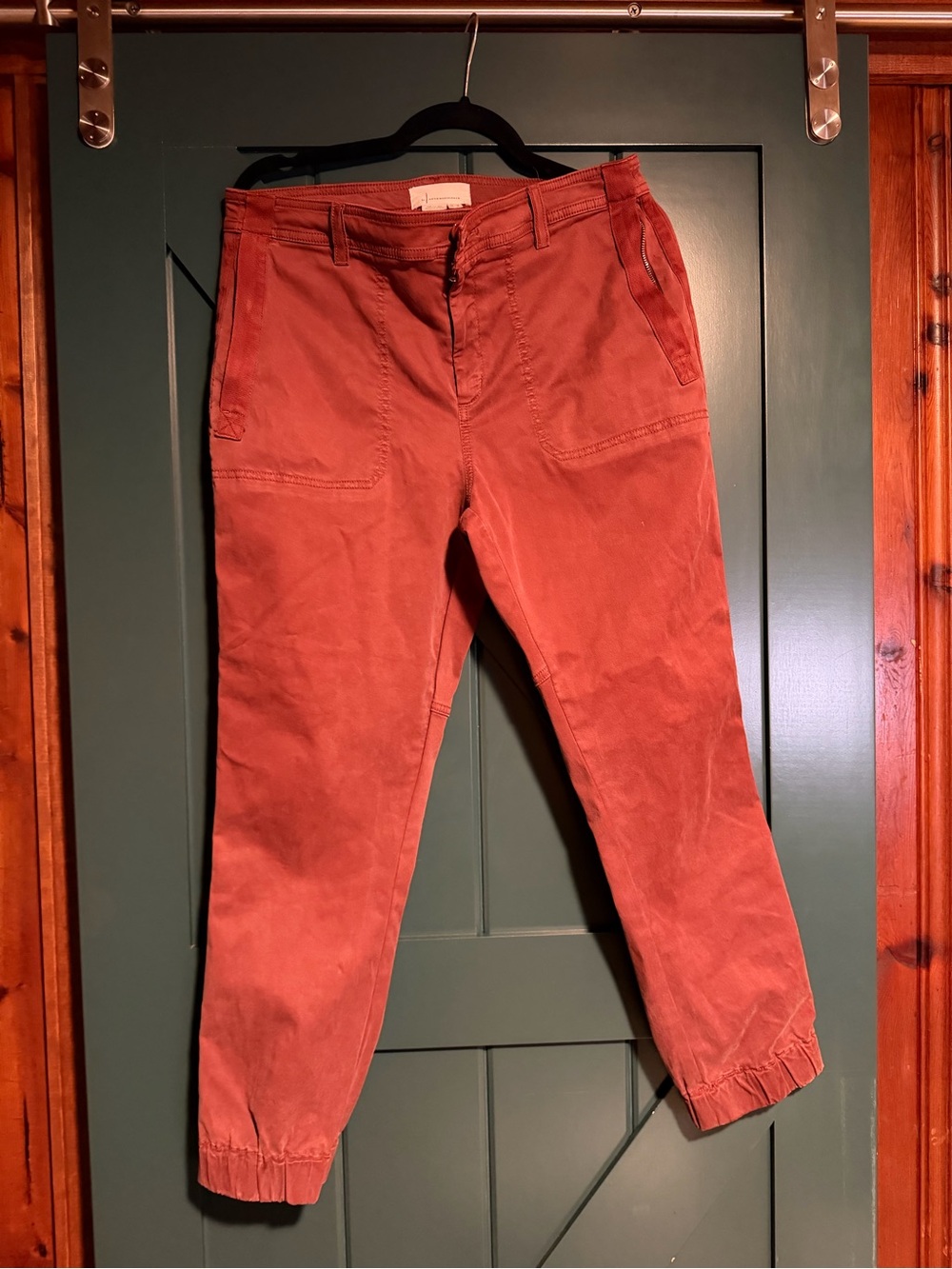 Anthropologie women's red pilcro Jogger Pants